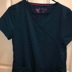 Teal/green urbane ultimate scrub top